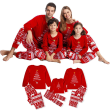 (Niños 3T) Conjunto de pijamas navideños a juego para toda la familia