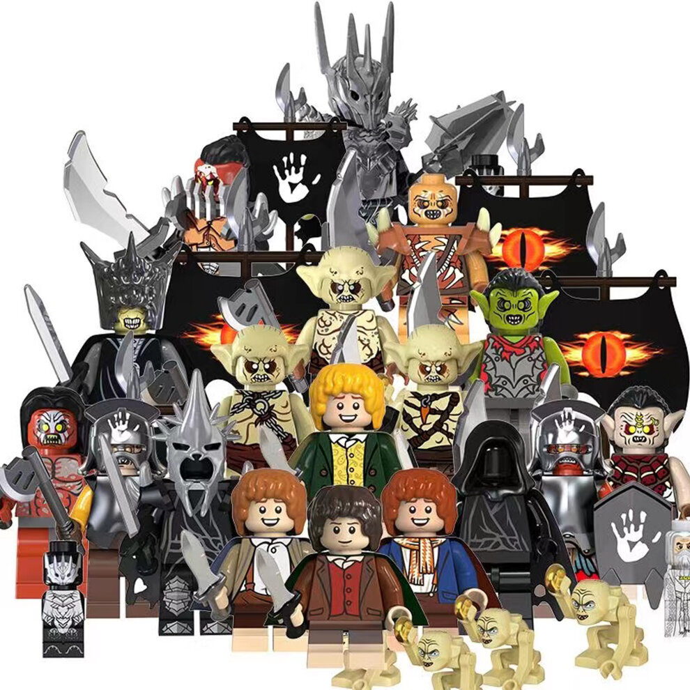 18pcs Lord of the Rings Minifigures Toys Fit for Lego Kids Christmas Toys