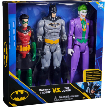 Batman and Robin Vs The Joker Spin Master 30cm 3 Character Set Pack