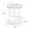 Living And Home Transparent Acrylic Rotating Multifunctional Makeup Organizer 7