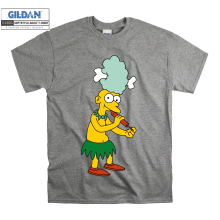 (Small, Sport Grey) The Simpsons Character Mel Black Women T Shirt T-Shirt Tshirt Top