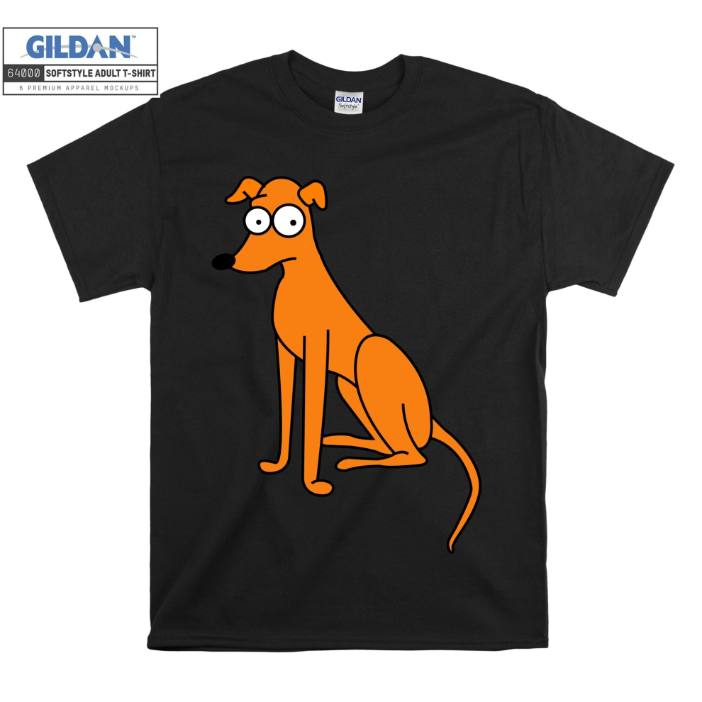 (Medium, Black) The Simpsons Santa's Little Helper  Men Women Unisex Top T Shirt T-Shirt Tshirt