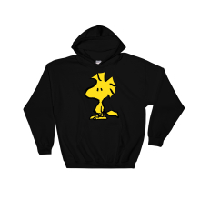(Large, Black) Woodstock Photo Figure Black Men Women Unisex Hooded Sweatshirt Hoodie
