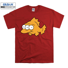 (XXXXX-Large, Red) Cartoon The Simpsons Blinky Men Women Unisex Top T Shirt T-Shirt Tshirt