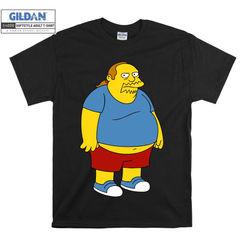 (XXXX-Large, Black) Comic Book Guy The Simpsons Men Women Unisex Top T Shirt T-Shirt Tshirt