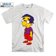 (XXXX-Large, White) Milhouse Van Houten Simpsons Men Women Unisex Top T Shirt T-Shirt Tshirt