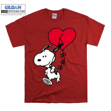 (XX-Large, Red) Lovely Snoopy Black Women T Shirt T-Shirt Tshirt Top