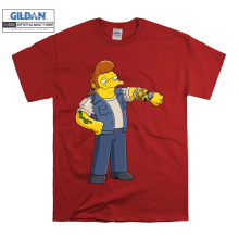 (XXXXX-Large, Red) The Simpsons Snake Jailbird Men Women Unisex Top T Shirt T-Shirt Tshirt