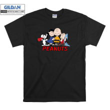 (XXXX-Large, Black) Peanuts Snoopy Friends Men Women Unisex Top T Shirt T-Shirt Tshirt