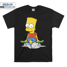 (XX-Large, Black) Cool Bart Simpson Figure Men Women Unisex Top T Shirt T-Shirt Tshirt