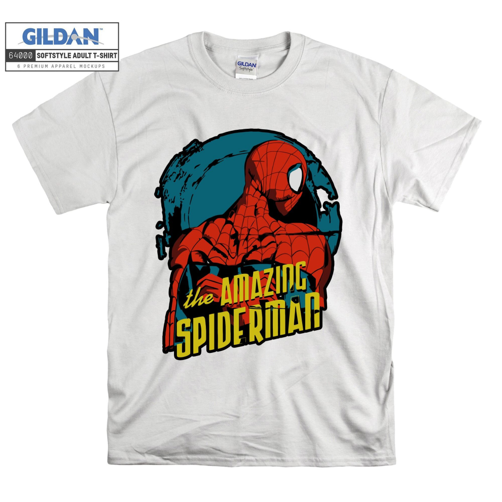 (Medium, White) The Amazing Spiderman Poster Black Women T Shirt T-Shirt Tshirt Top