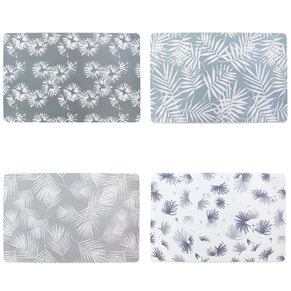 (Set of 4/6 Placemats Floral Flower Dining Table Dinner Place Mats Home Kitchen) Set of 4/6 Placemats Floral Flower Dining Table