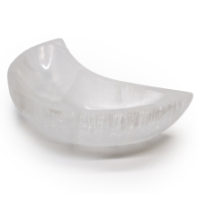 Gemstones and Esoteric Gifts - Selenite Moon Bowl - 15cm