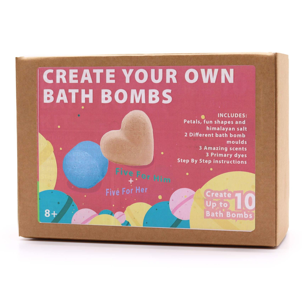 Adorable Lifestyle Bath Bomb Kit - Bath Bomb Kit - Rose & Bubblegum