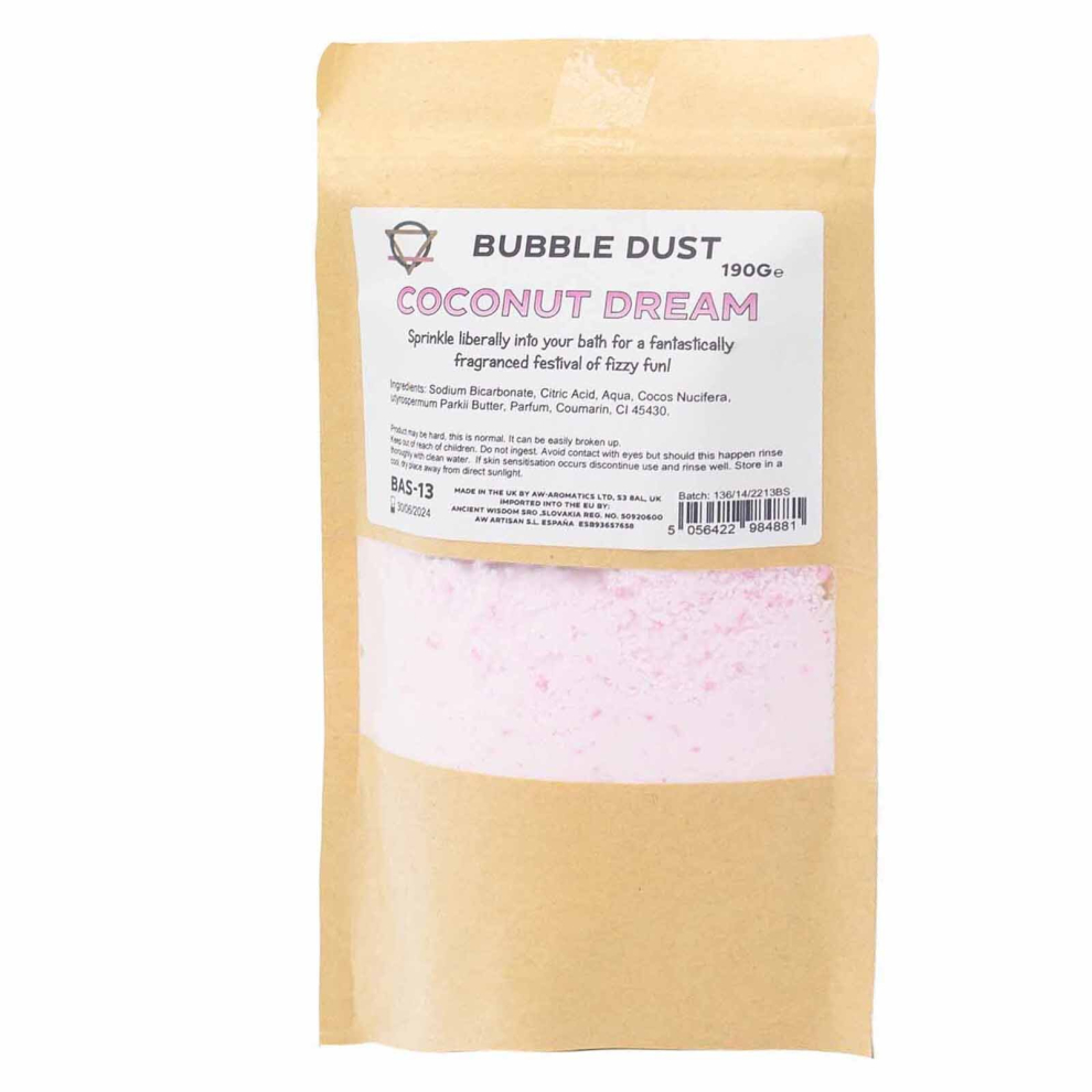 Ancient Wisdom Bathroom Luxury - Coconut Dream Bath Dust 190G