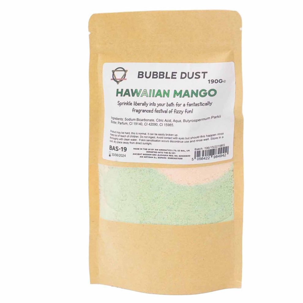 Ancient Wisdom Bathroom Luxury - Hawaiian Mango Bath Dust 190G