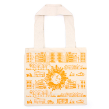 Eco and Fashion Bags - Big Cotton Shopping Bag - 38x42cm - City Life - 10oz