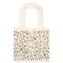 Eco and Fashion Bags - Big Cotton Shopping Bag - 38x42cm - Forest Life - 10oz