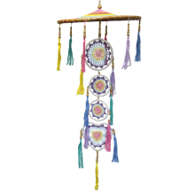 Gifts for Home and Garden - Large Drama Dreancatcher - Pastal Rainbow