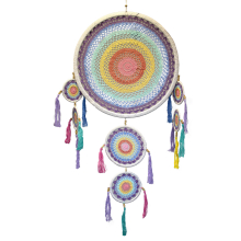 Gifts for Home and Garden - Large Dreamcatcher (55cm) - Pastel Rainbow