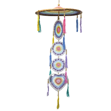 Gifts for Home and Garden - Extra Large Drama Dreancatcher - Pastal Rainbow