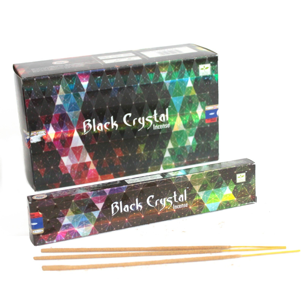 Incense and Incense Burners Gifts -  Satya Black Crystal Incense - 15gram-image-OPC-PCQJKMZ-NEW