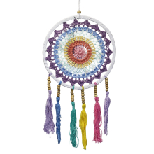 Gifts for Home and Garden - Small Dreamcatcher (22x56cm) - Pastel Rainbow