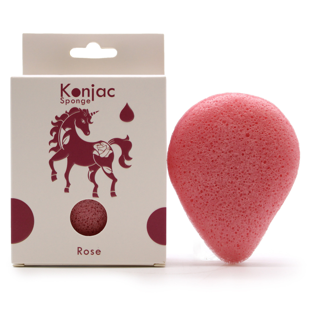 Adorable Lifestyle Bathroom Luxury - Teardrop Konjac Sponge - Rose - Anti-Aging