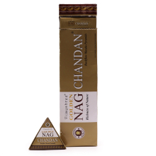 Jumbo Golden Nag - Back Flow Incense Cones - 42g Jumbo Golden Nag - Chandan Backflow Incense Cones