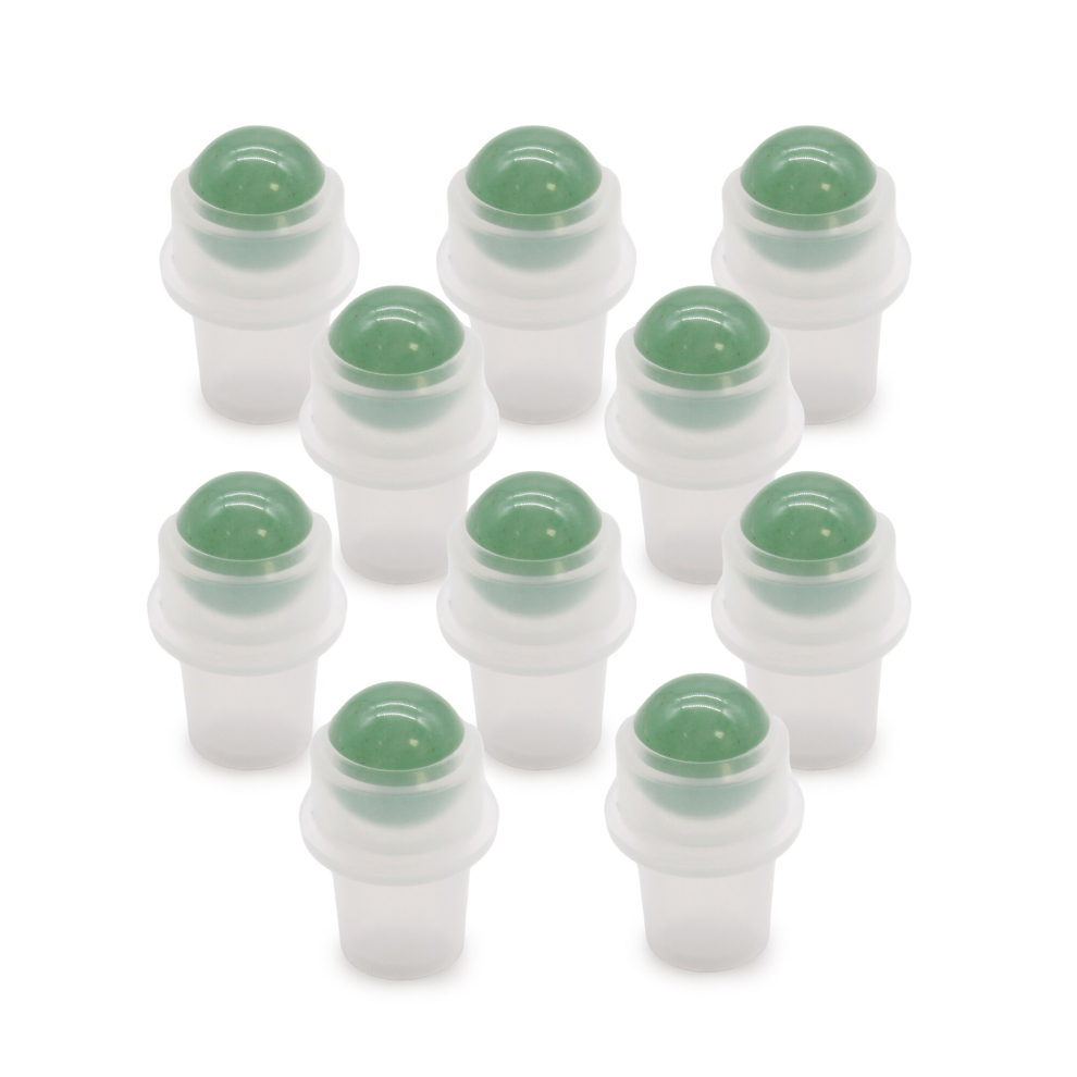 Adorable Lifestyle Gemstones And Esoteric Gifts - Gemstone Roller Tip For 5Ml Bottle - Aventurine