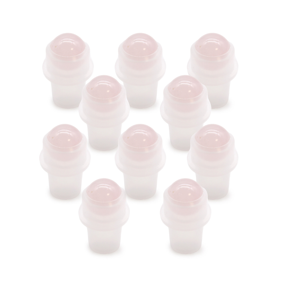 Adorable Lifestyle Gemstones And Esoteric Gifts - Gemstone Roller Tip For 5Ml Bottle - Rose Quartz