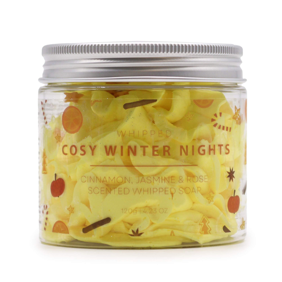 Whipped Cream Soap Cosy Winter Night Cinnamon, Jasmine - Ancient Wisdom - Image 3