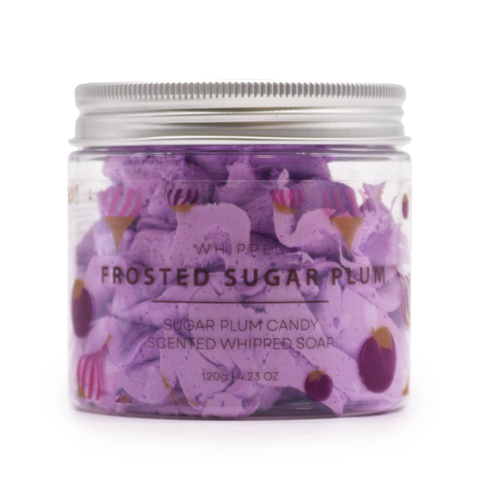 Kdmd Unisex Purple Frosted Sugar Plum Whipped Soap 120G In - Image 9