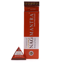 Jumbo Golden Nag - Back Flow Incense Cones - 42g Jumbo Golden Nag - Mantra Backflow Incense Cones