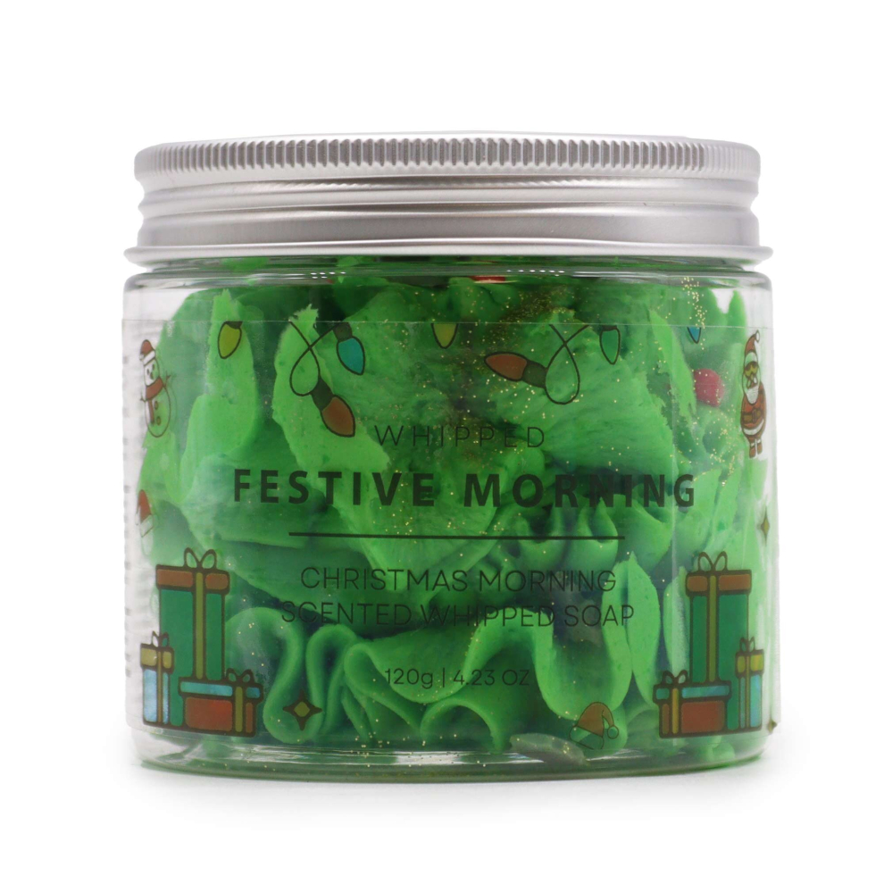 Kdmd Green Festive Morning Whipped Soap 120G In - Image 3