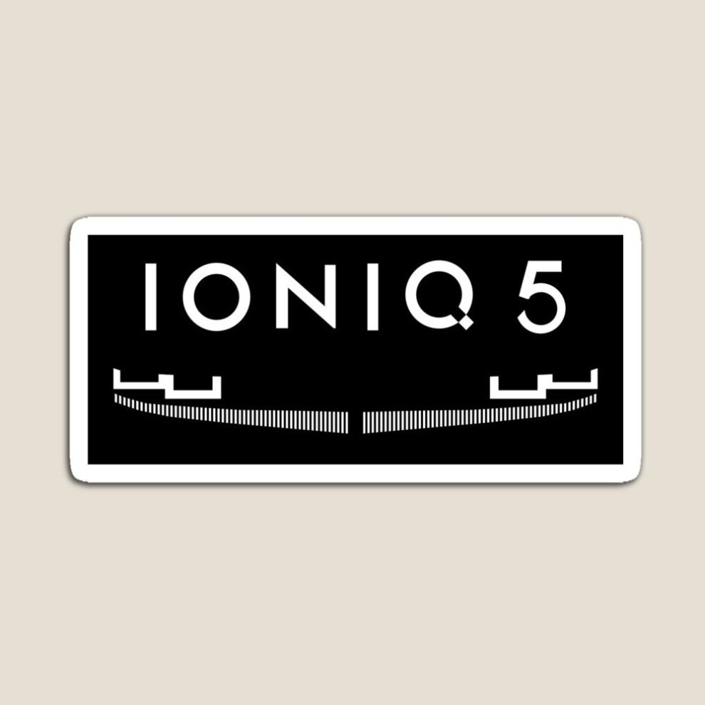Fridge Magnets Ioniq 5 iconic front grill and logo Acrylic Meme Decoration for Home Kitchen Office on OnBuy