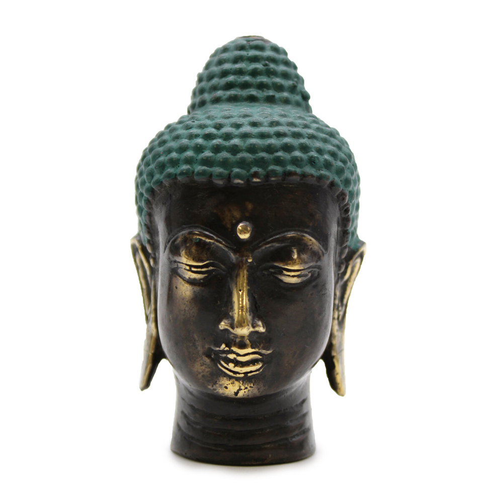 Vintage Gifts , Crystals and Collectables -  Small Antique Brass Buddha Head-image-OPC-PCQJJXN-NEW