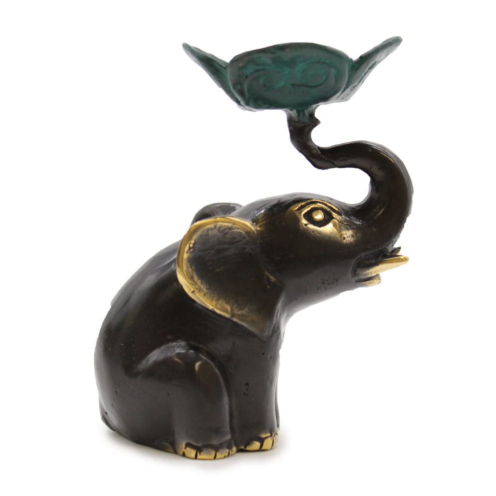 Vintage Gifts , Crystals and Collectables -  Small Elephant Candle / Incense Holder-image-OPC-PCQJJVM-NEW