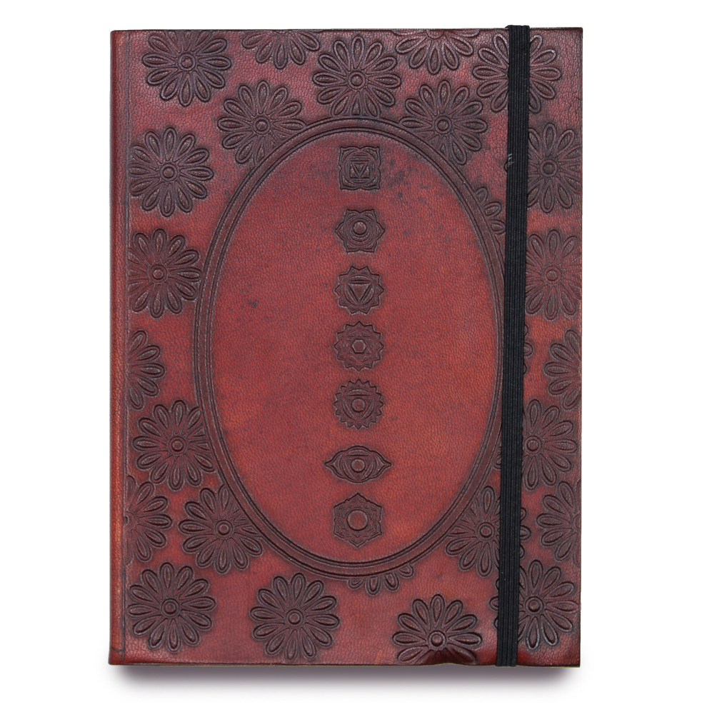 Vintage Gifts , Crystals and Collectables -  Small Notebook with strap - Chakra Mandala-image-OPC-PCQJM6J-NEW