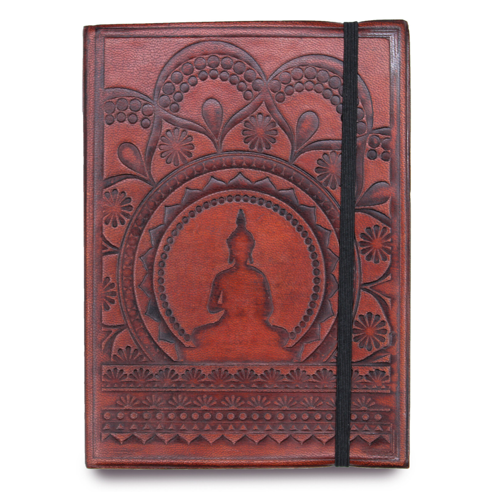 Vintage Gifts , Crystals and Collectables -  Small Notebook with strap - Tibetan Mandala-image-OPC-PCQJM59-NEW
