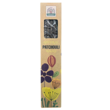 Naturlige botaniske røgelsespinde Patchouli Namaste Indien 25g