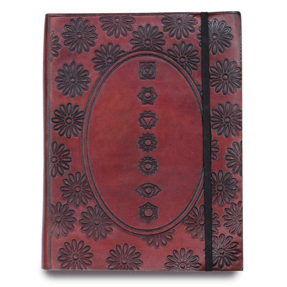 Vintage Gifts , Crystals and Collectables -  Medium Notebook with strap - Chakra Mandala-image-OPC-PCQJM6S-NEW