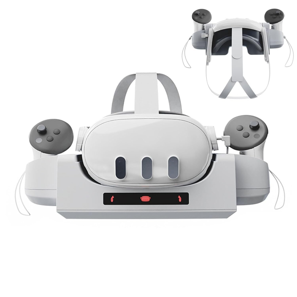 Charging Dock Station for Oculus/Meta Quest 3,Headset and Controller Charging Dock Station Stand for Quest 3 Accessories