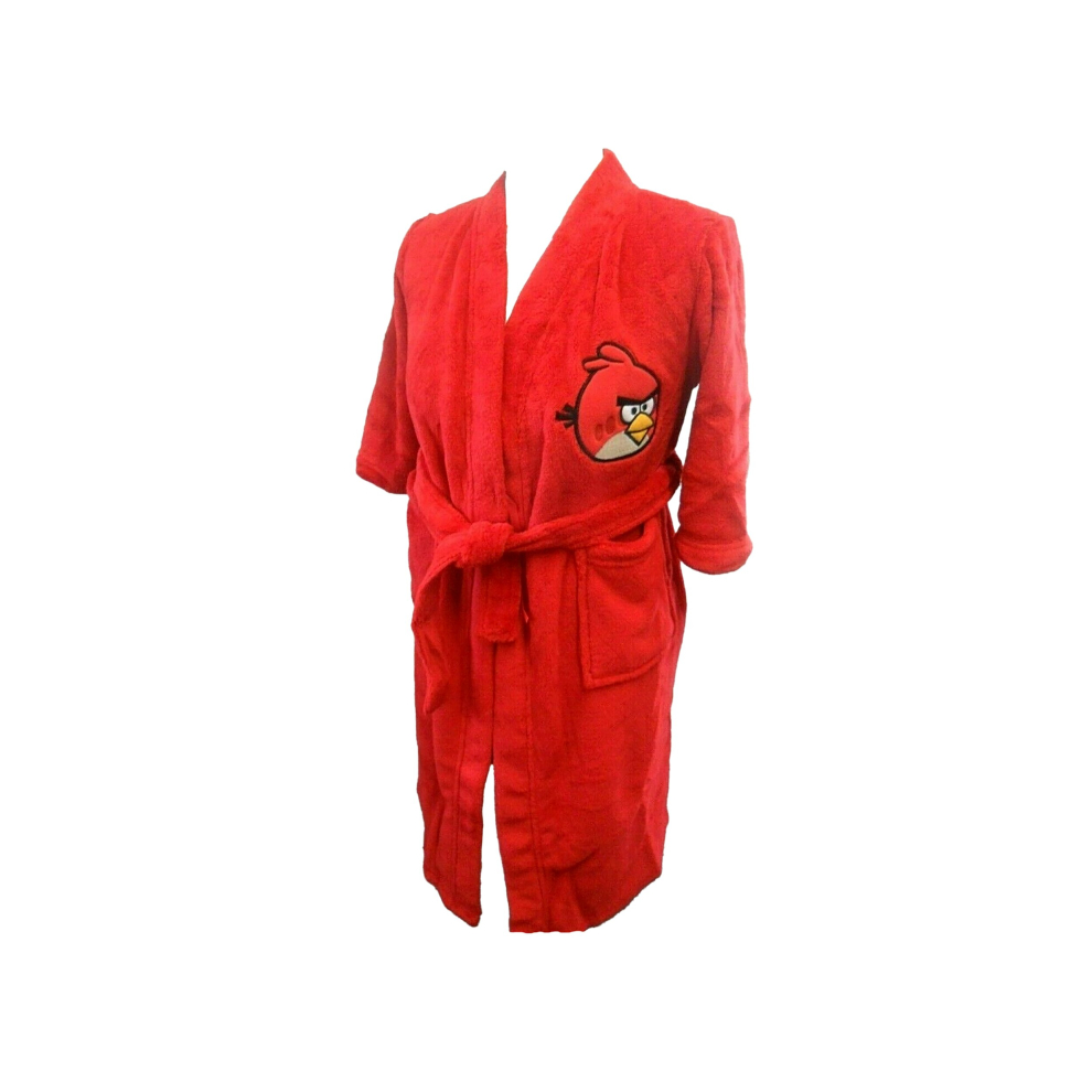 (9-10 Years) Angry Birds Boys Robe Red