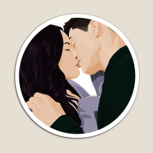 Fridge Magnets Chenford Kiss The Rookie Acrylic Meme Decoration for Home Kitchen Office