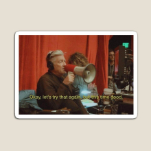 Fridge Magnets David Lynch ok, let's try that again, but this time good Acrylic Meme Decoration for Home Kitchen Office