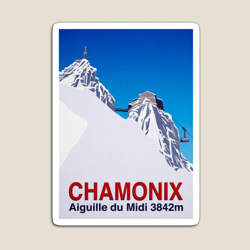 Fridge Magnets Chamonix Acrylic Meme Decoration for Home Kitchen Office