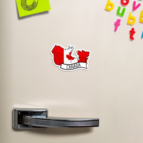 Fridge Magnets Canada Flag Map Acrylic Meme Decoration for Home Kitchen Office 2