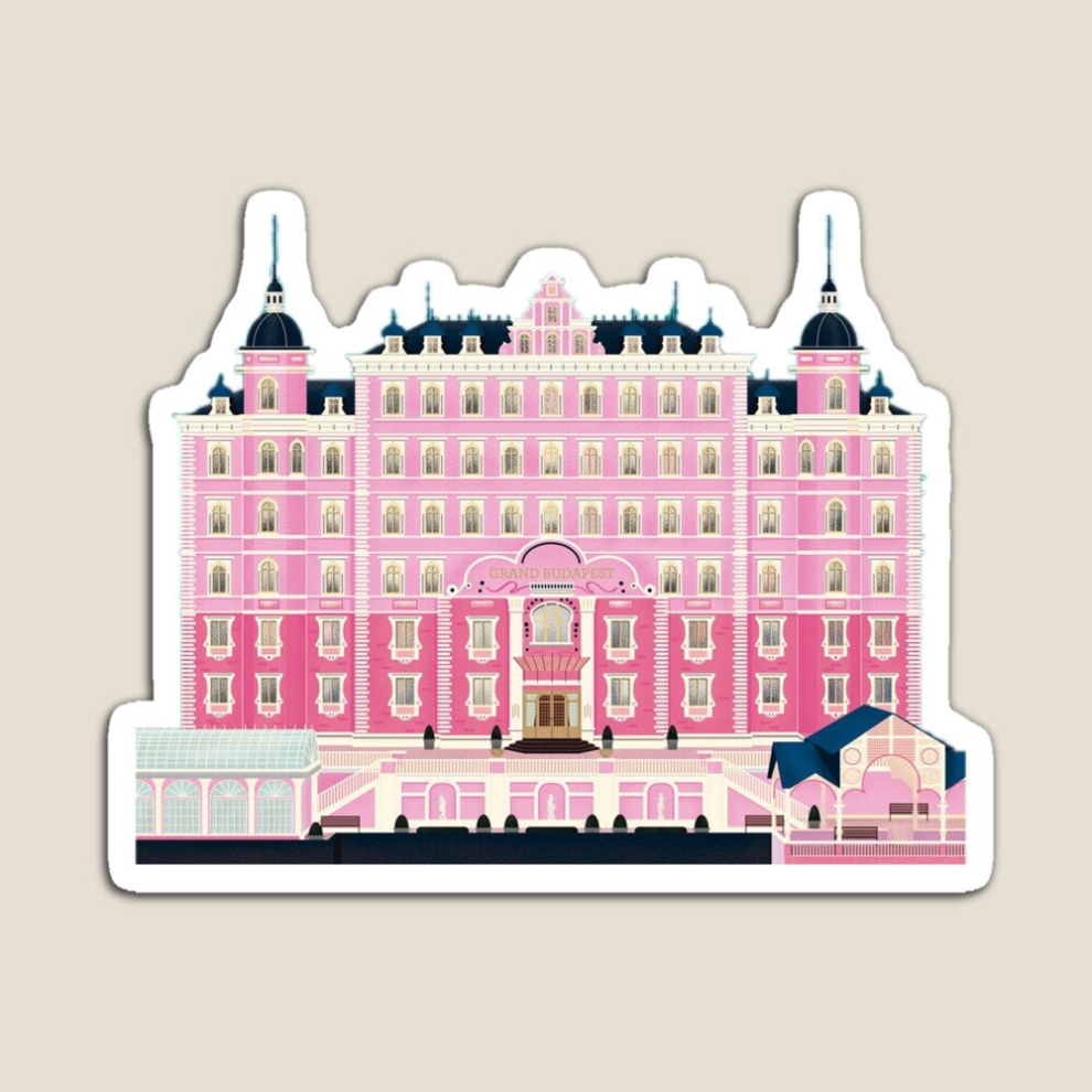 Fridge Magnets The Grand Budapest Hotel, Wes Anderson Acrylic Meme Decoration for Home Kitchen Office