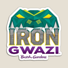 Fridge Magnets Iron Gwazi Busch Gardens Tampa Acrylic Meme Decoration for Home Kitchen Office